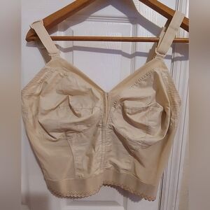 Vintage Ivory Exquisite Form Longline Bullet Bra 44 DD pinup retro rockabilly